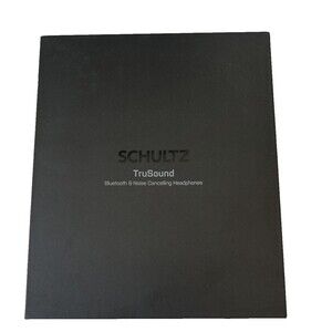 Schultz Tru Sound Bluetooth and Noise Cancelling Headphones Black New Sealed